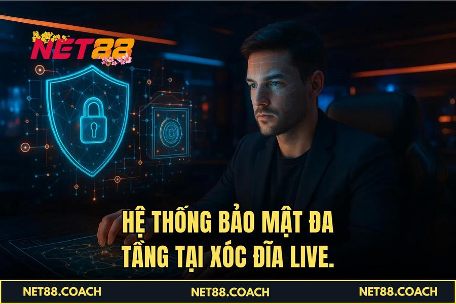 Hệ thống bảo mật đa tầng tại Xóc Đĩa Live.
