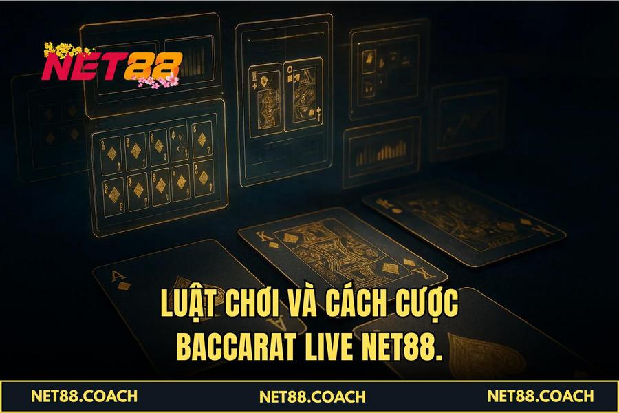 Luật chơi và cách cược baccarat live NET88.